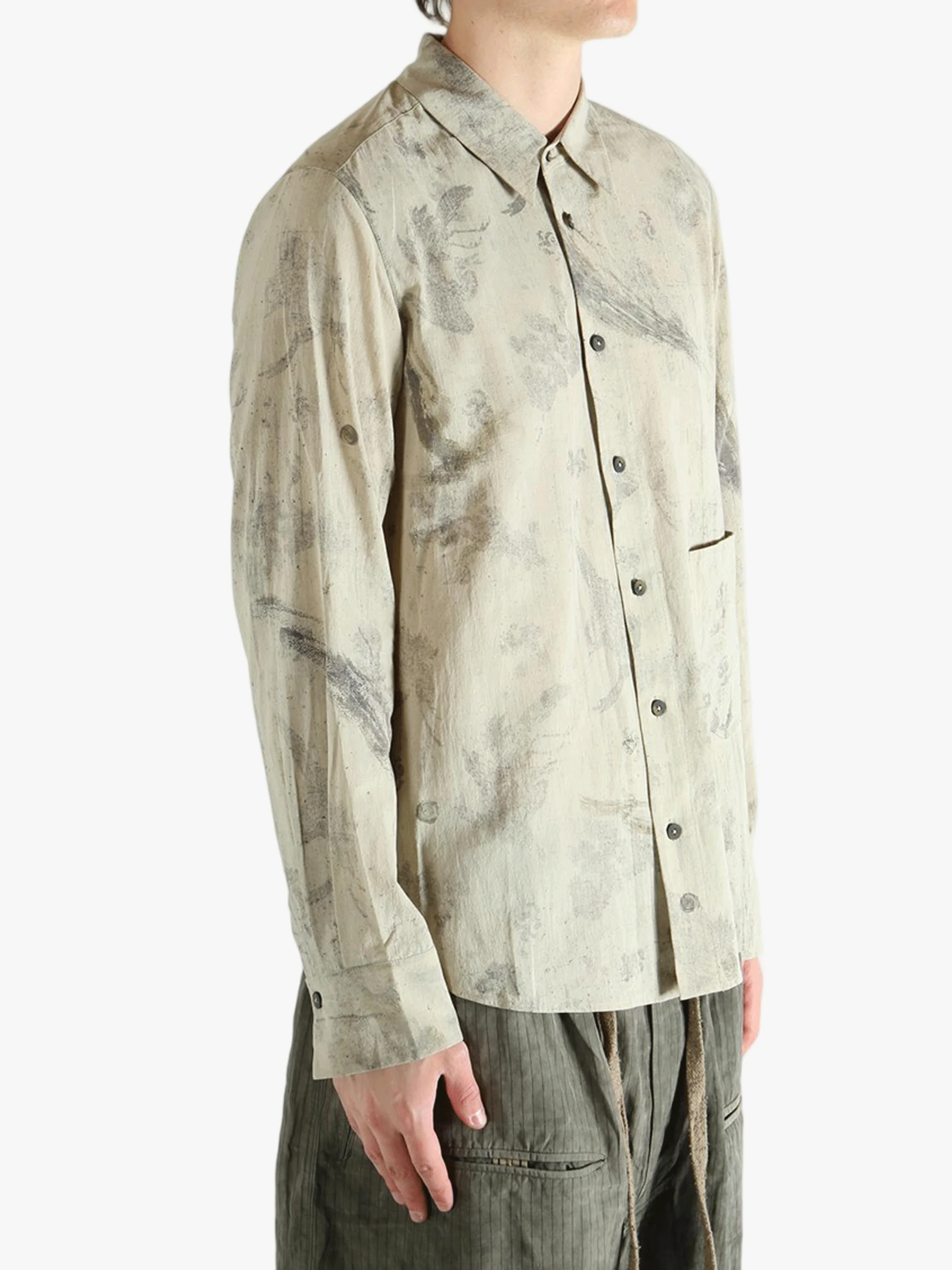 ZIGGY CHEN - Men Digital Print Pocket Shirt - Image 2