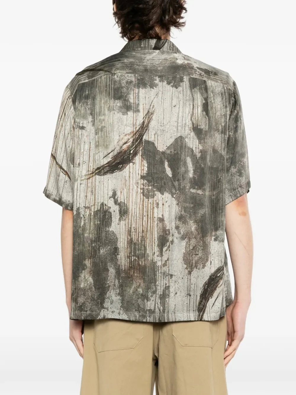 ZIGGY CHEN - Men Digital Print Short Sleeve Pocket Shirt - Image 3