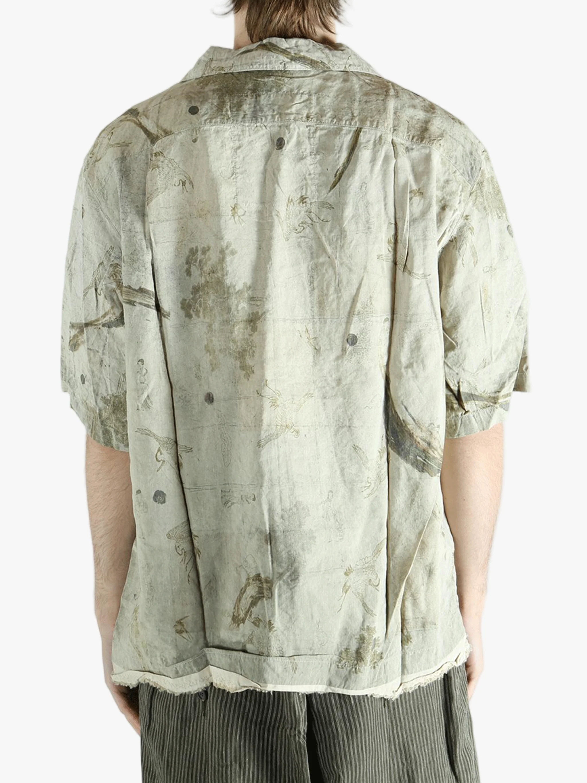 ZIGGY CHEN - Men Digital Print Short Sleeve Shirt - Image 3