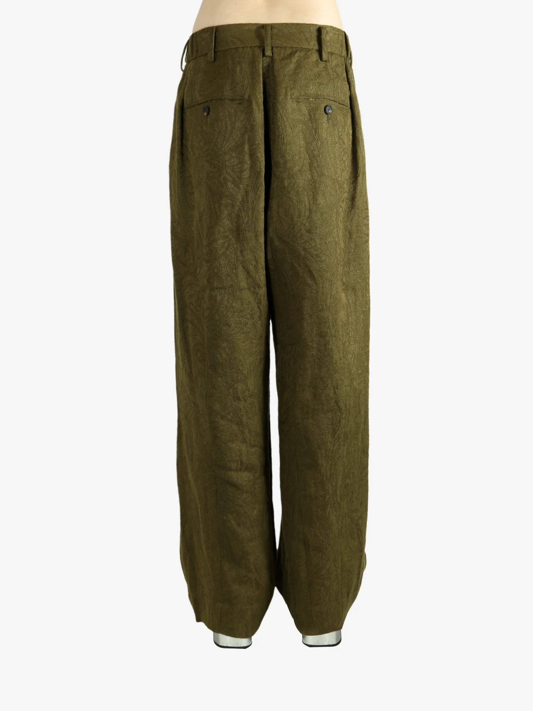 ZIGGY CHEN - Men Drop Crotch Wide Leg Trousers - Image 3