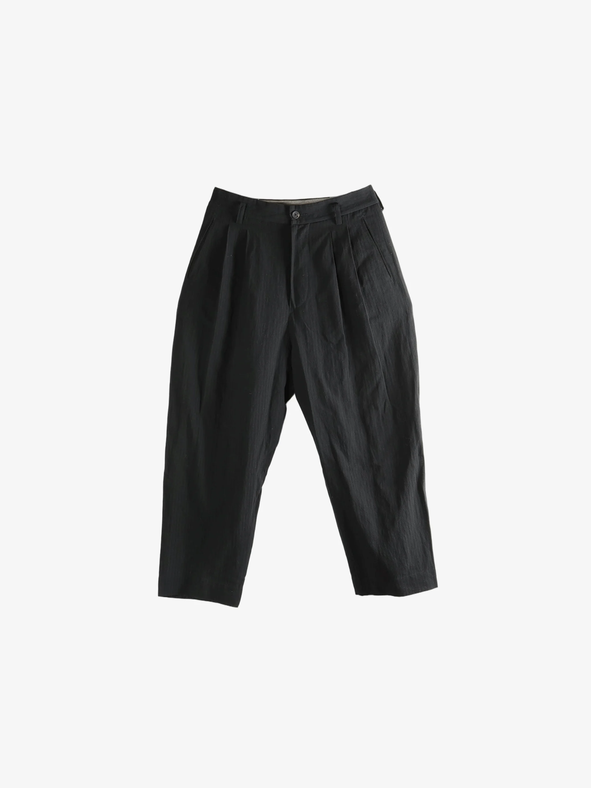 ZIGGY CHEN - Men Drop-Crotched Tapered Trousers - Image 4