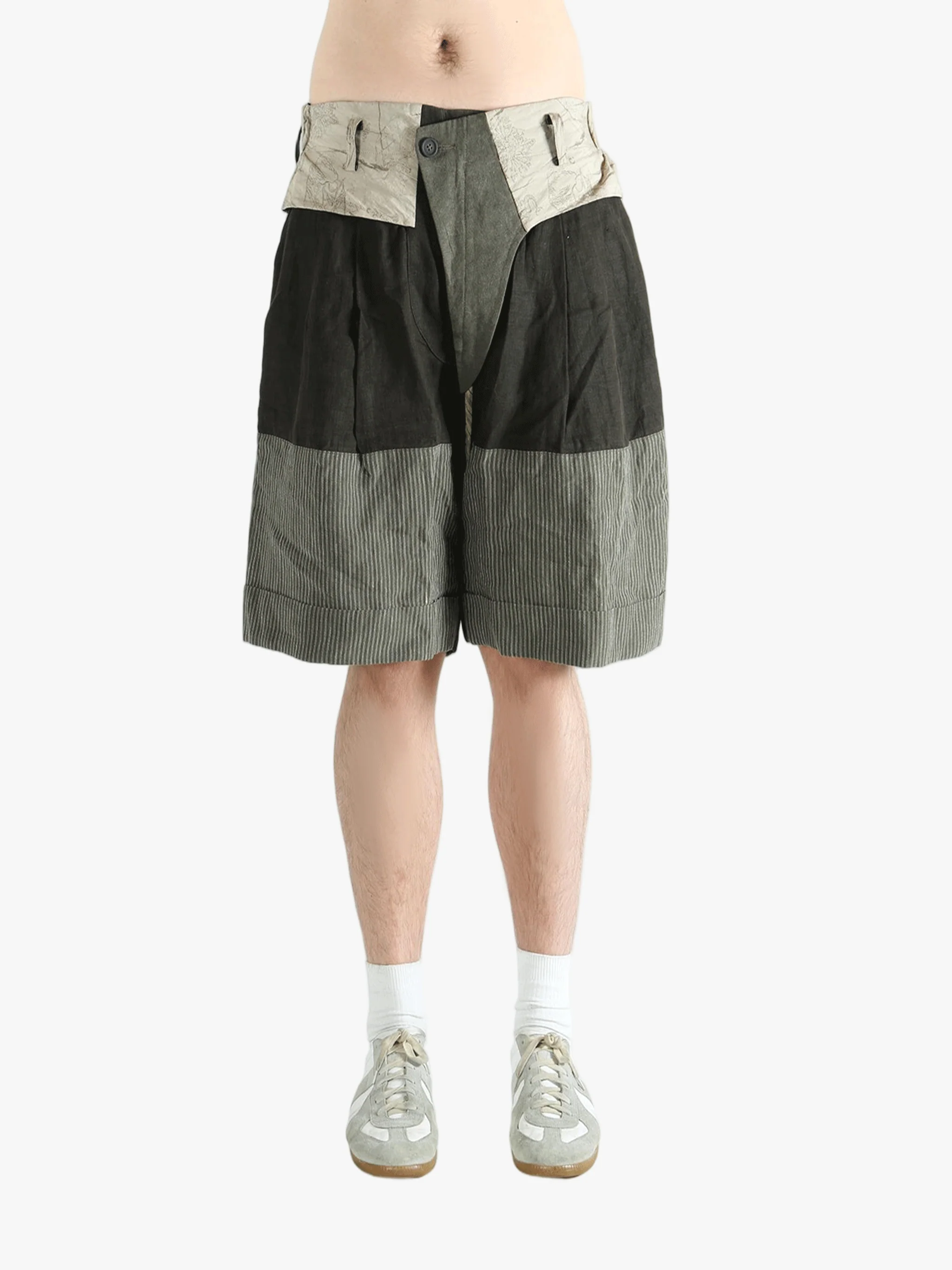 ZIGGY CHEN - Men Heavy Patchwork Shorts
