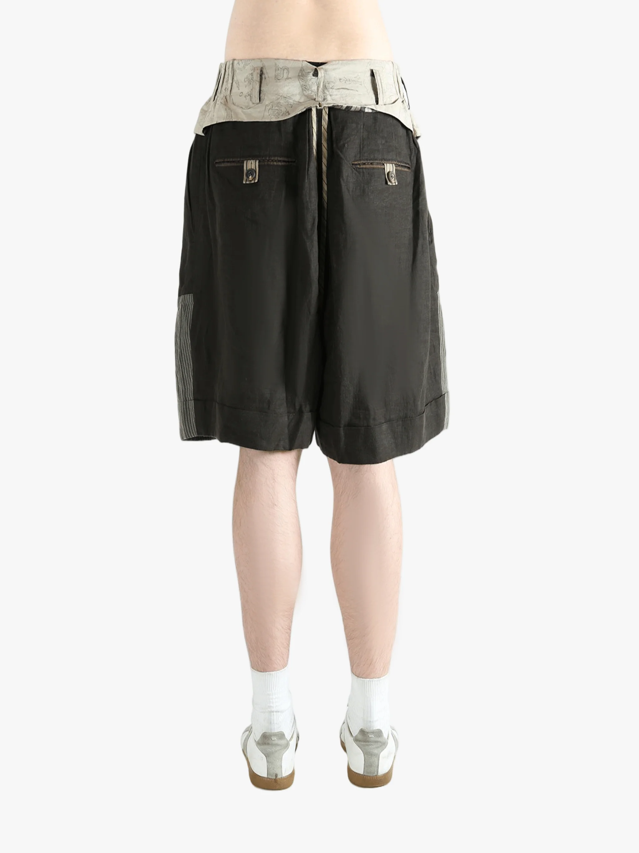 ZIGGY CHEN - Men Heavy Patchwork Shorts - Image 3