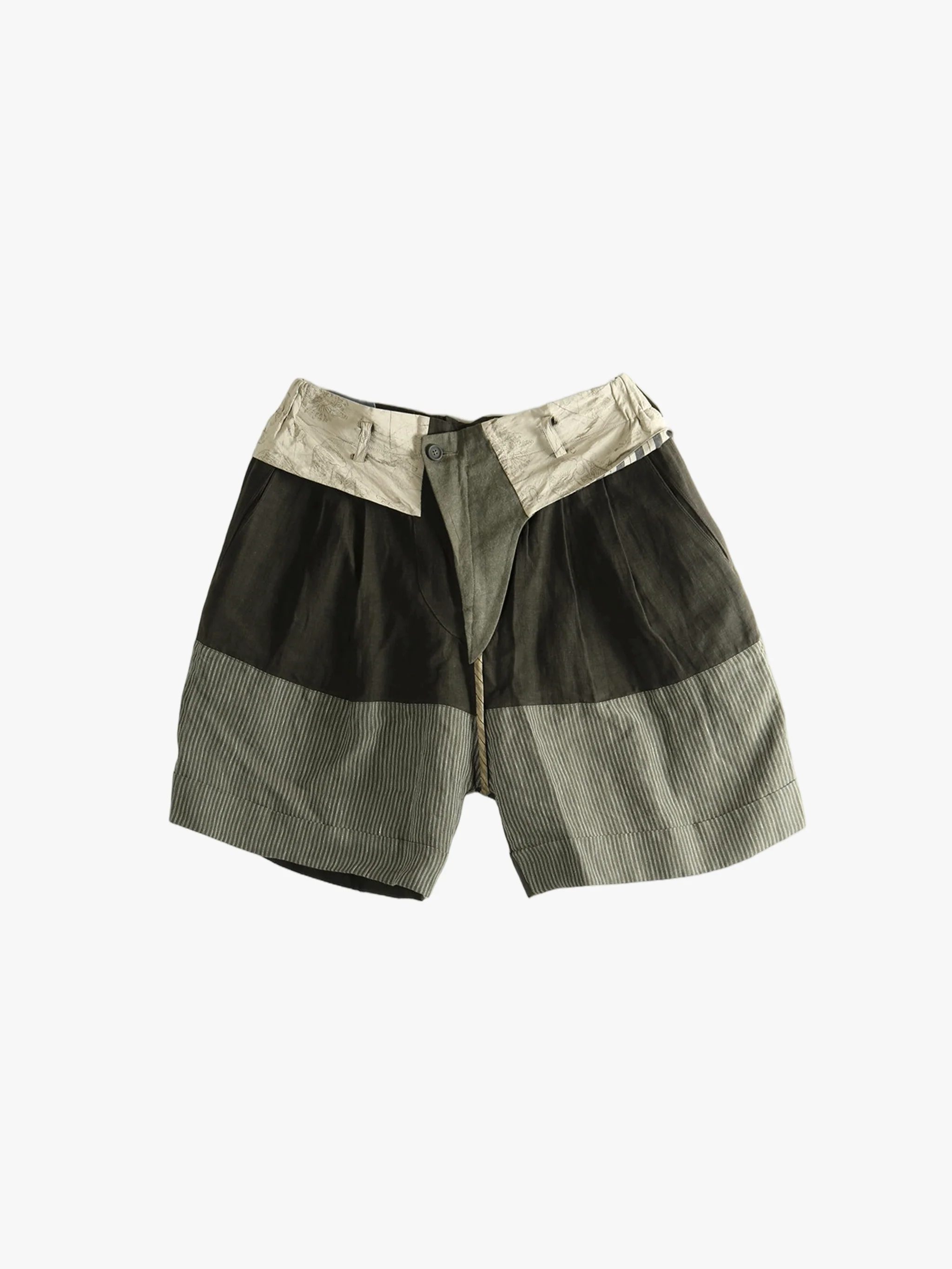 ZIGGY CHEN - Men Heavy Patchwork Shorts - Image 4