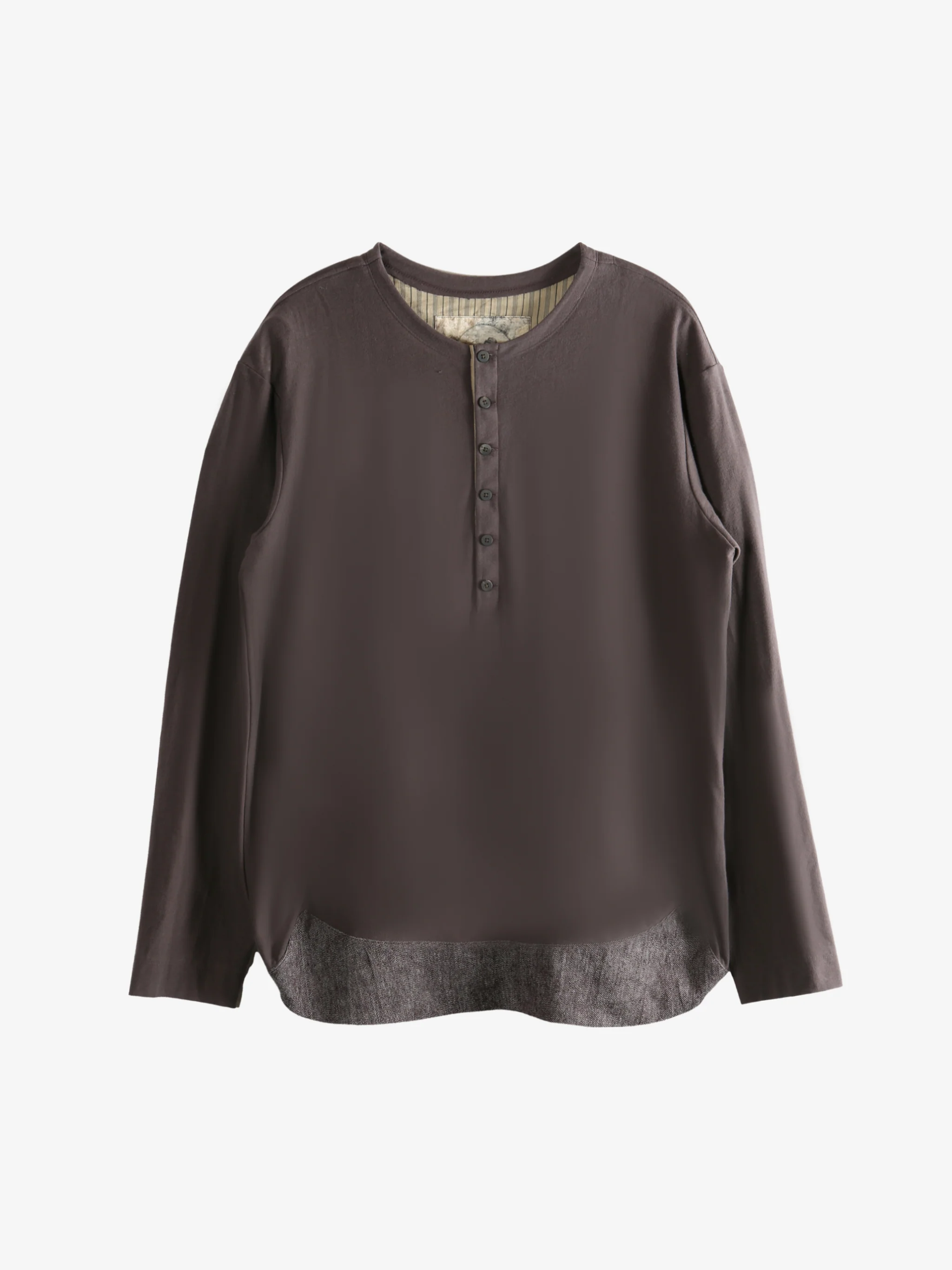 ZIGGY CHEN - Men Henley Neck Long Sleeve T-Shirt - Image 4