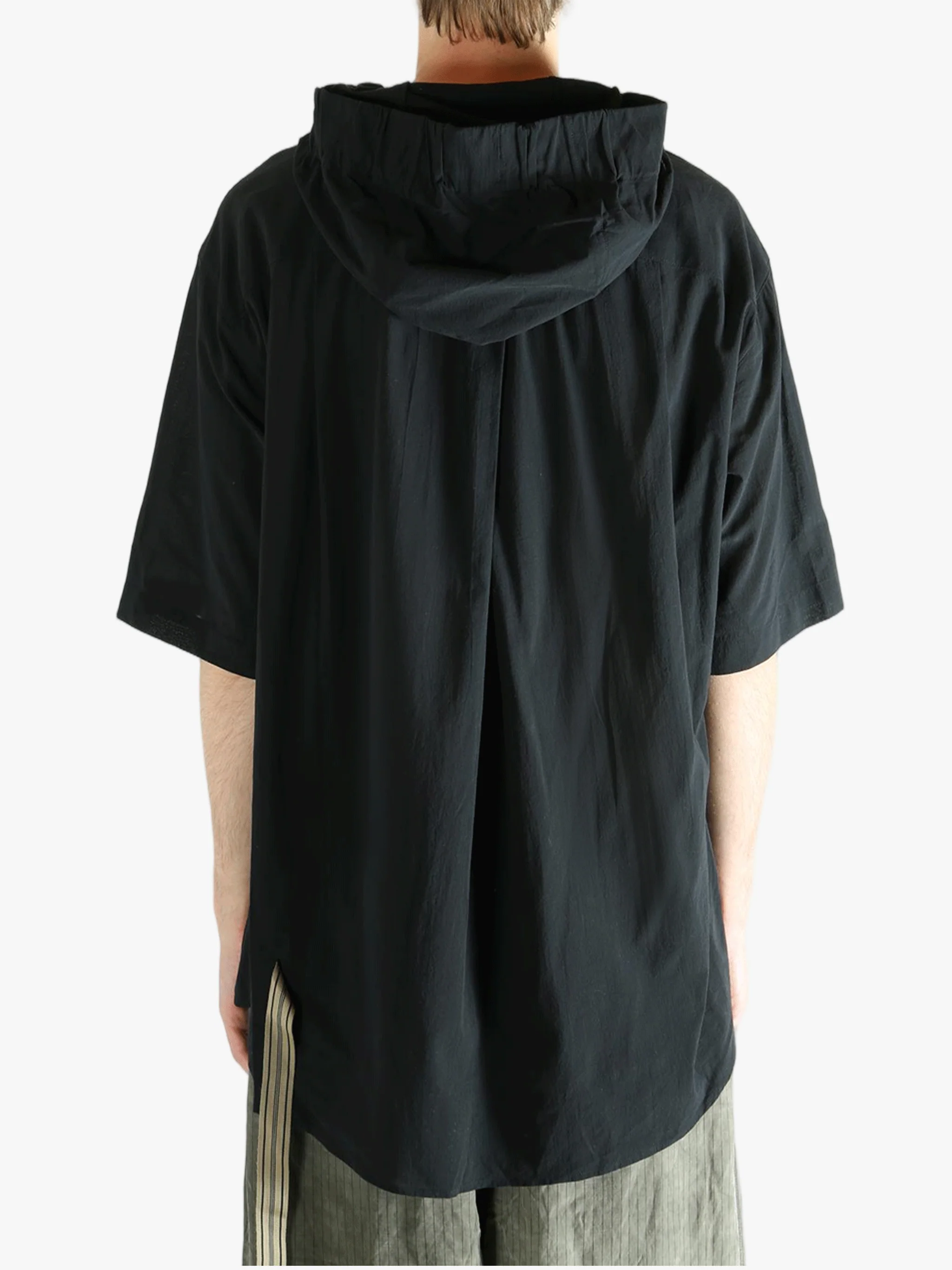ZIGGY CHEN - Men Hooded Short Sleeve Shirt - Image 3