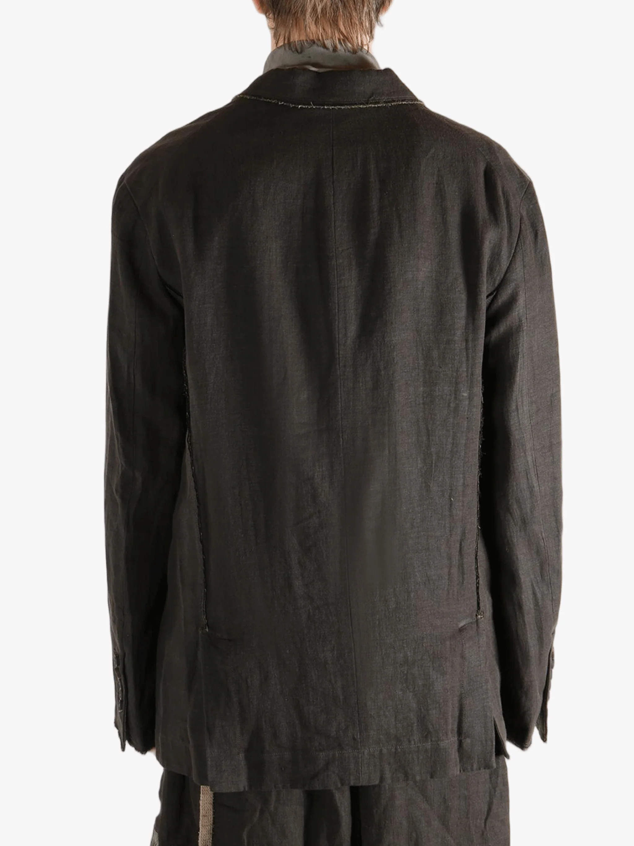 ZIGGY CHEN - Men Notch Collar Three Button Blazer - Image 3
