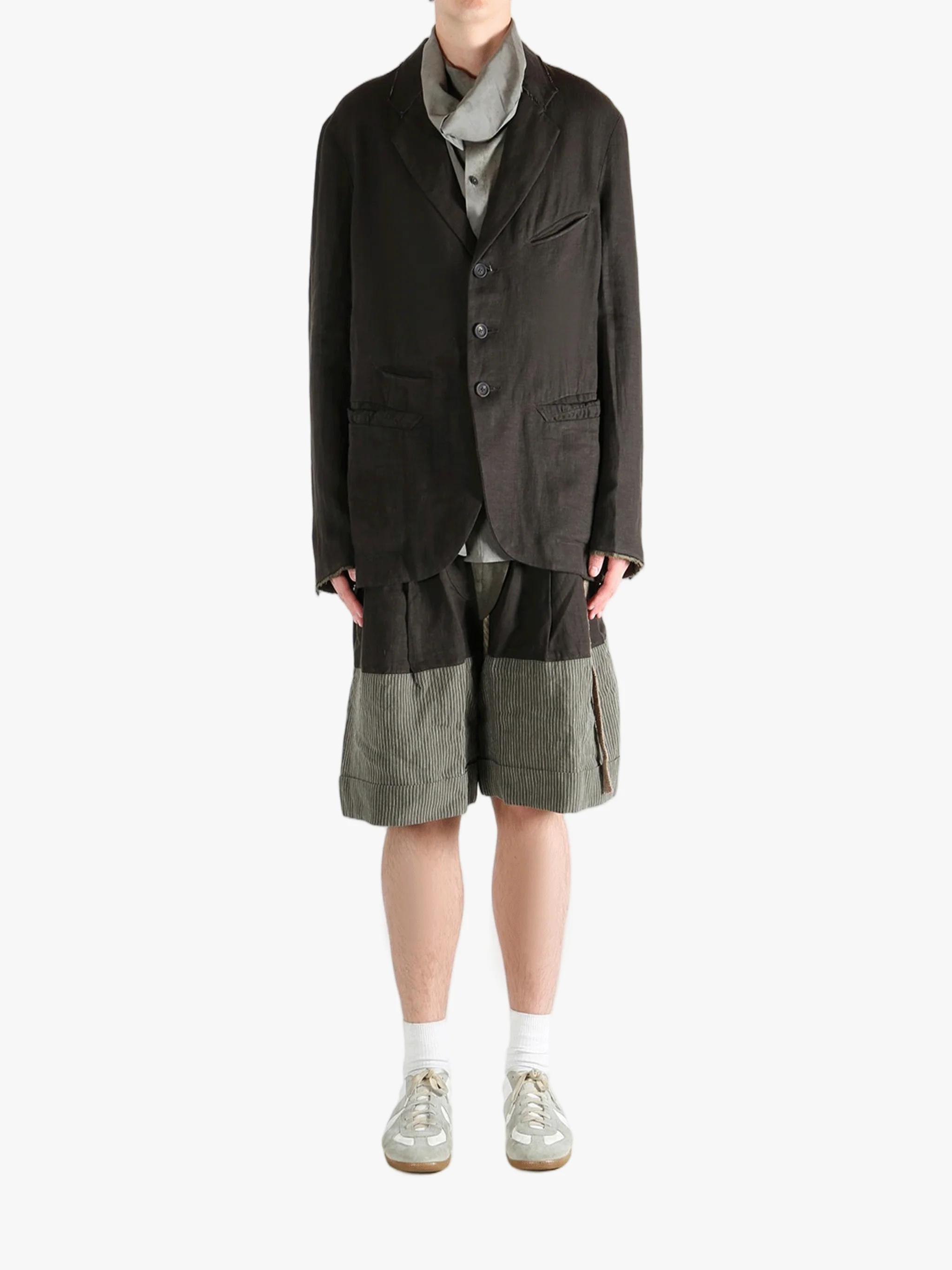 ZIGGY CHEN - Men Notch Collar Three Button Blazer - Image 4