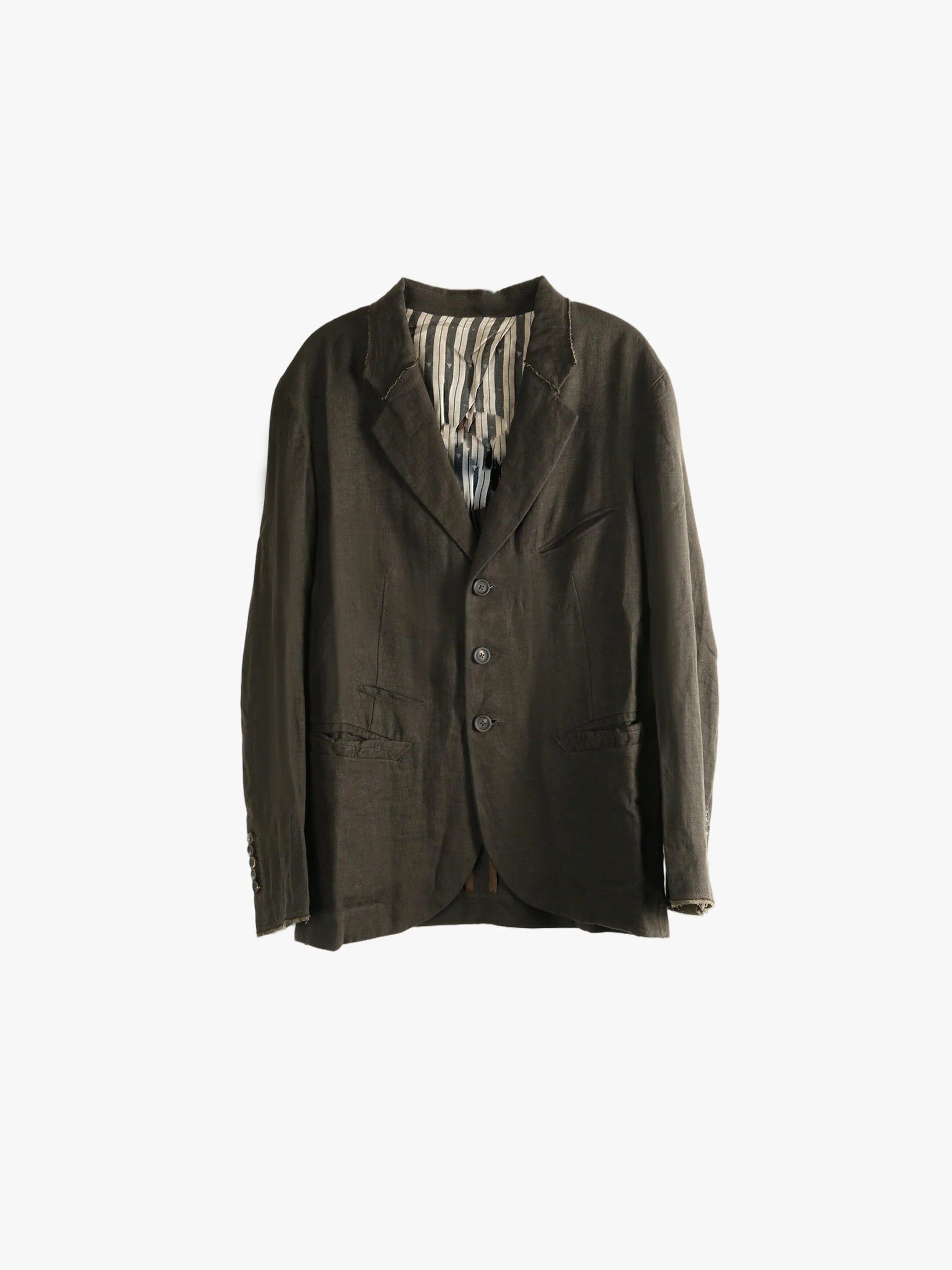 ZIGGY CHEN - Men Notch Collar Three Button Blazer - Image 5