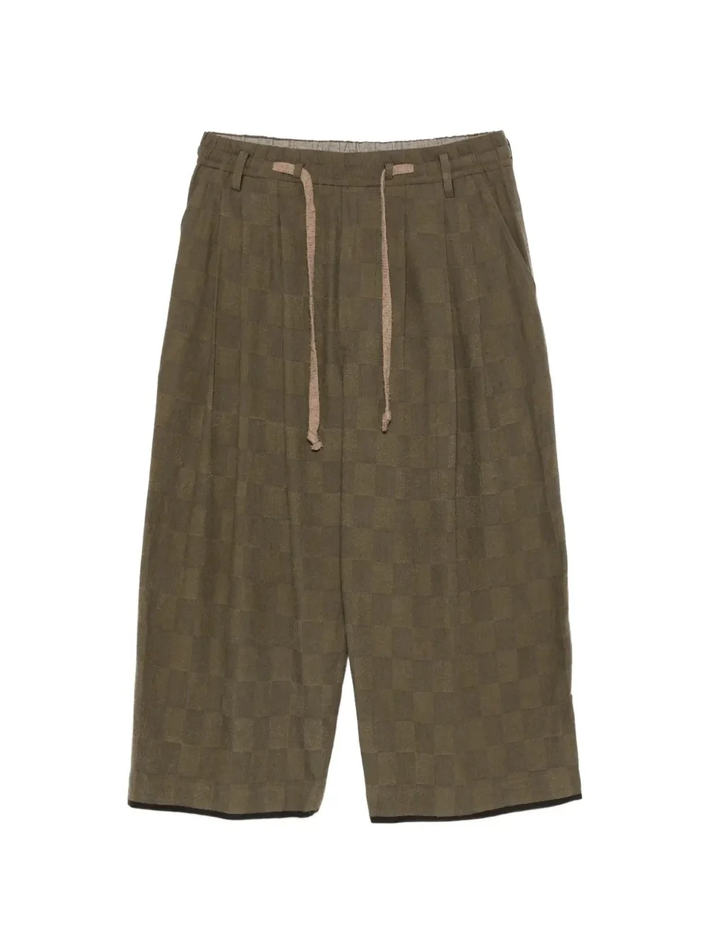 ZIGGY CHEN - Men Pleated Drawstring Trousers