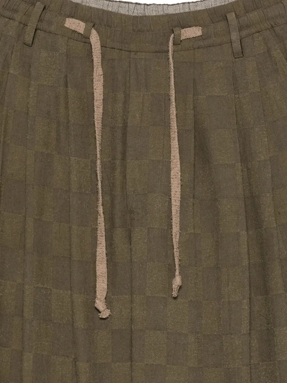 ZIGGY CHEN - Men Pleated Drawstring Trousers - Image 3